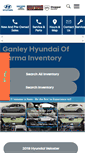 Mobile Screenshot of ganleyhyundaiofparma.com